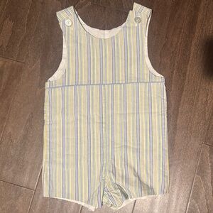 Charming Striped Kids Overalls